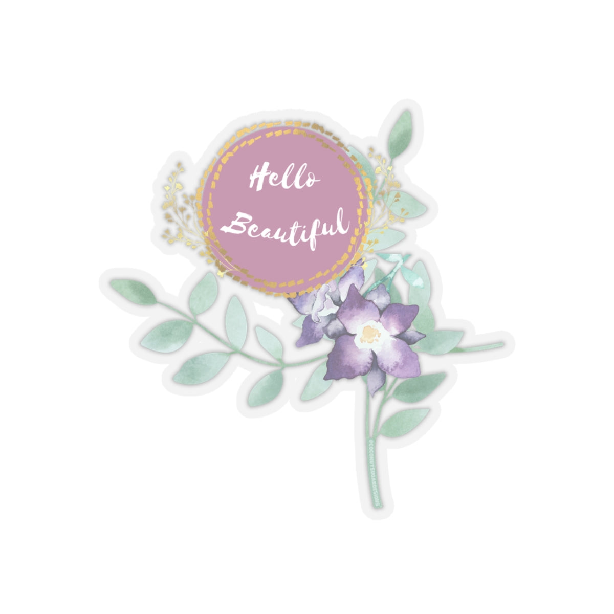 Hello Beautiful Sticker
