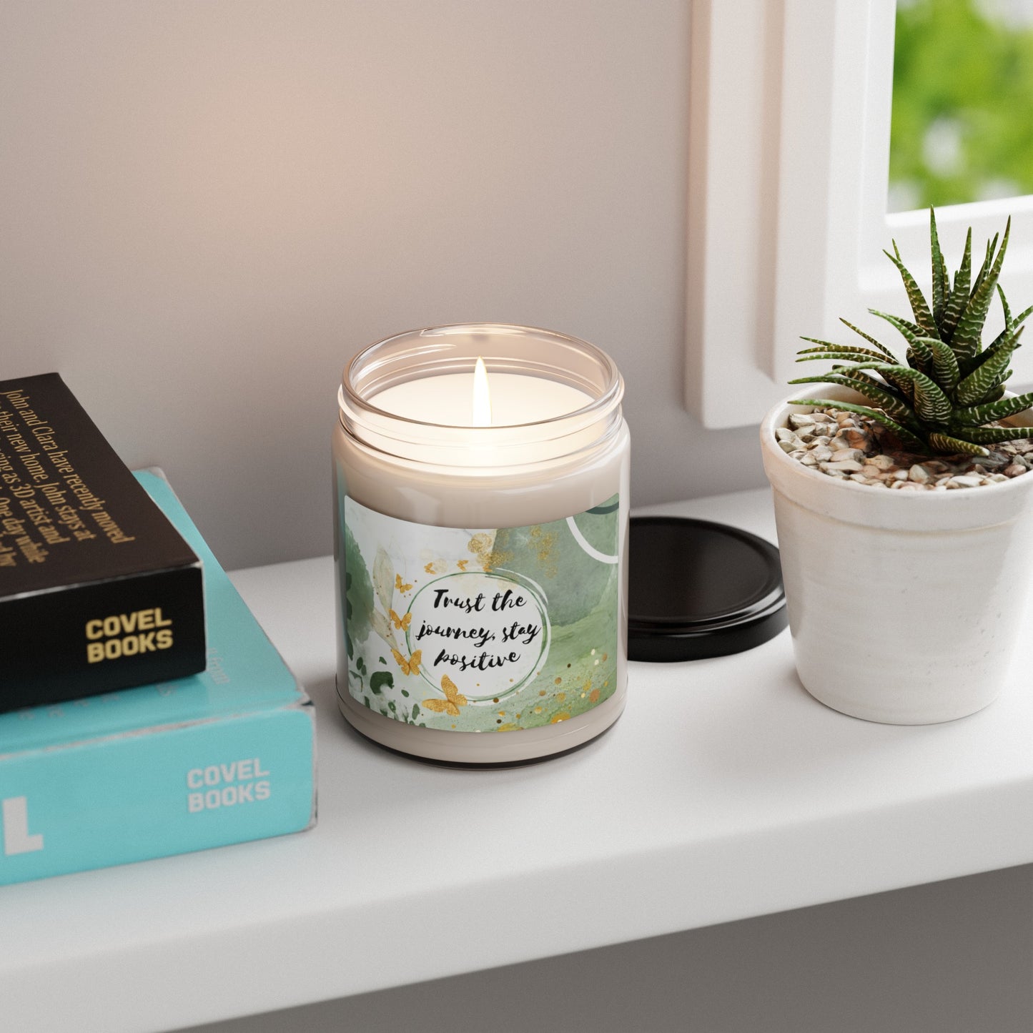 Trust the Journey, Stay Positive - Scented Soy Candle (9 oz) - Coco Harmonoco