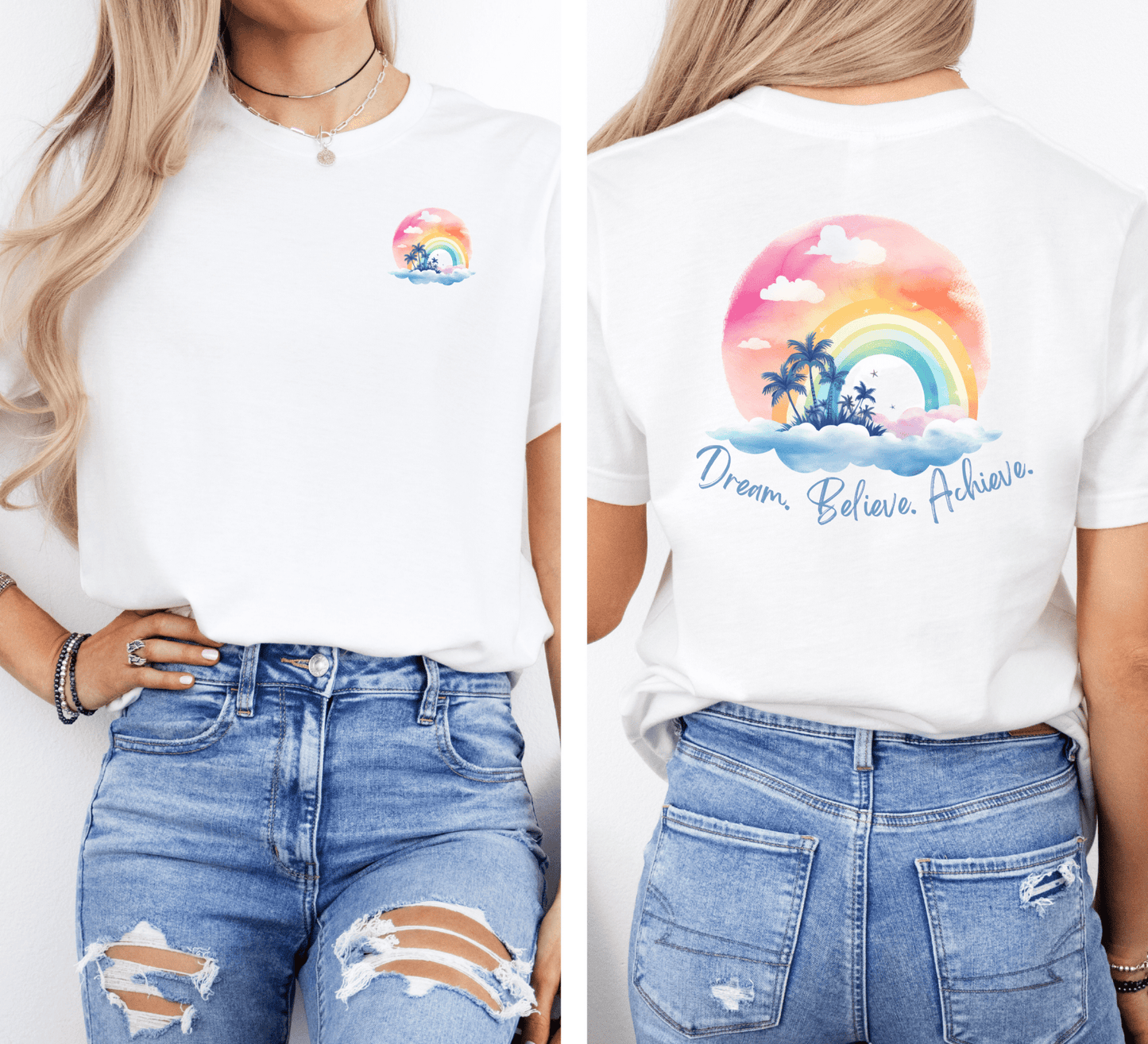 Dream. Believe. Achieve. T-Shirt - Coco Harmonoco