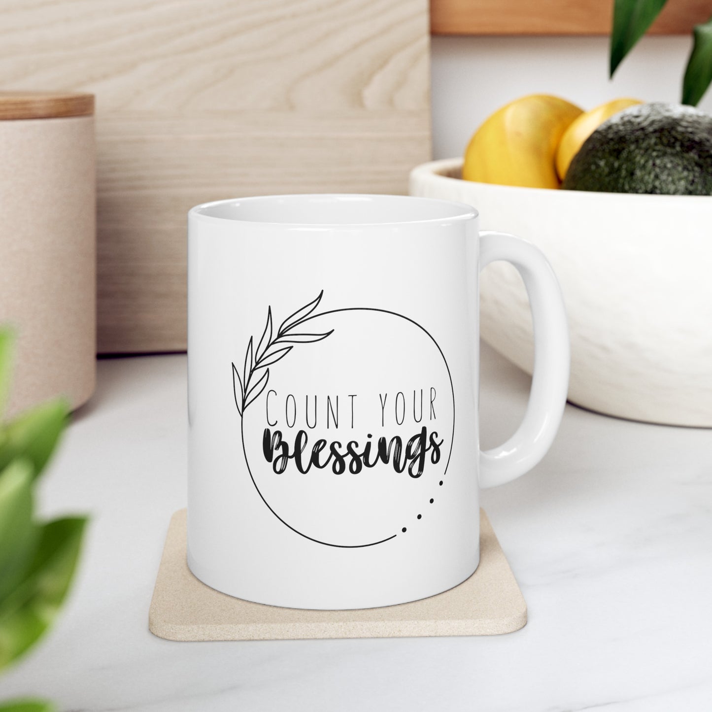 Count Your Blessings Gratitude Mug