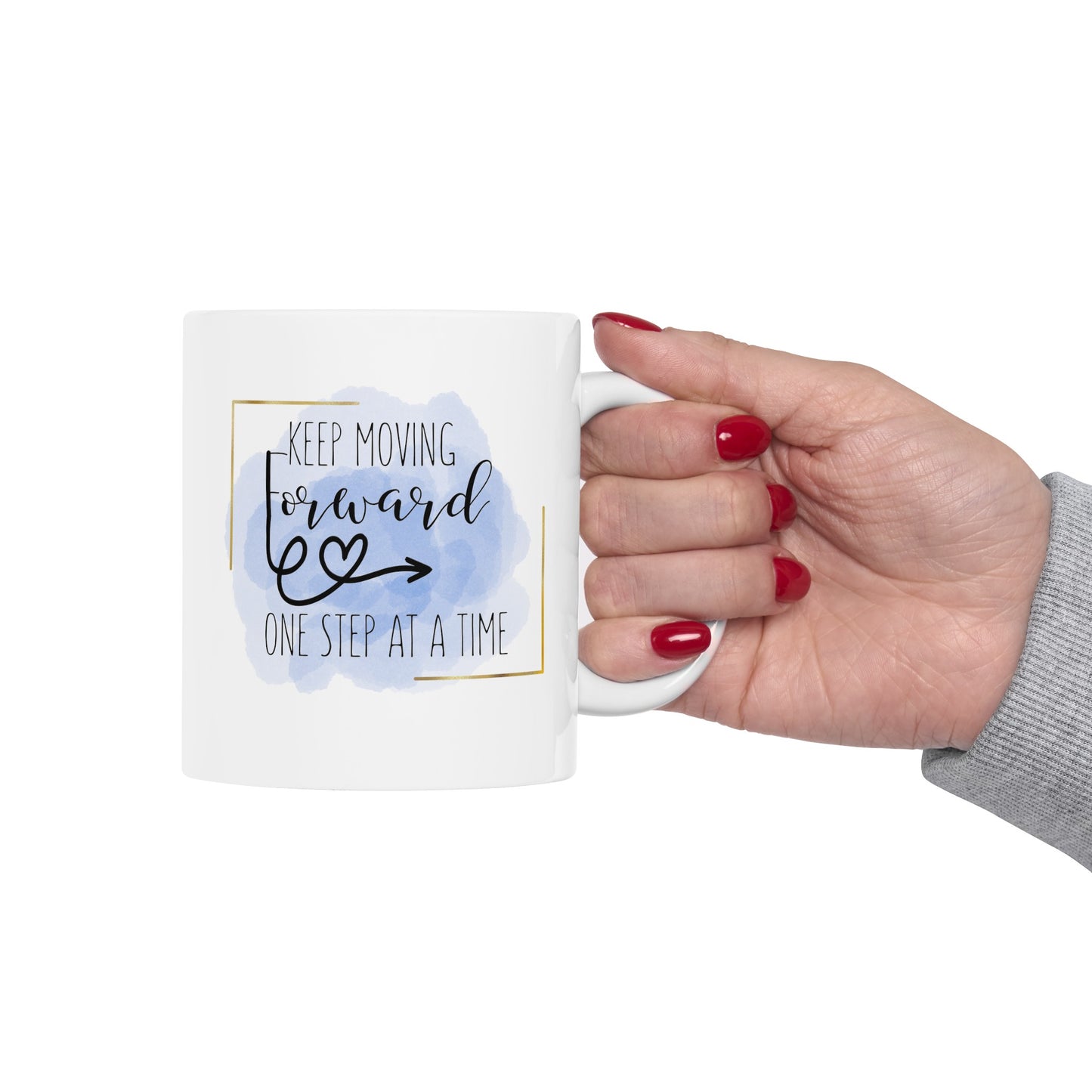 Keep Moving Forward, One Step at a Time Positivity Mug - Coco Harmonoco
