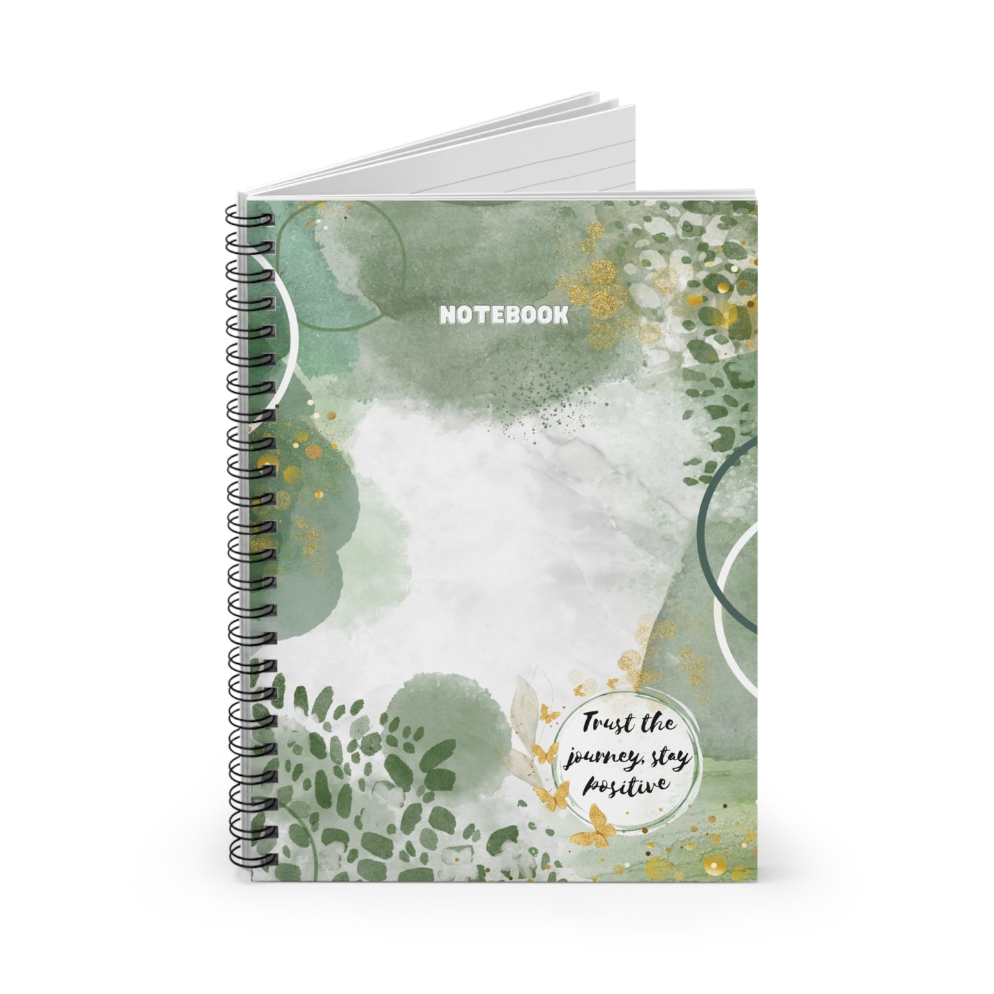 Trust the Journey, Stay Positive Notebook - Coco Harmonoco