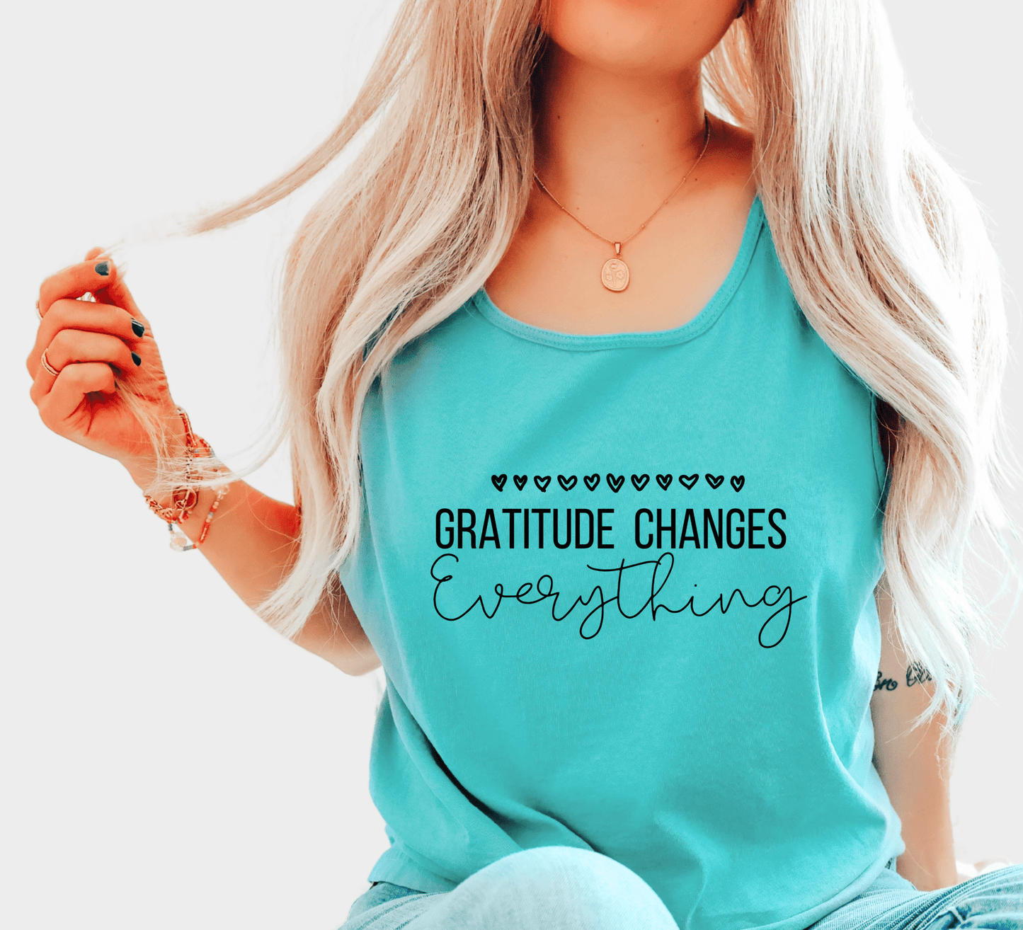 Gratitude Changes Everything Tank - Coco Harmonoco