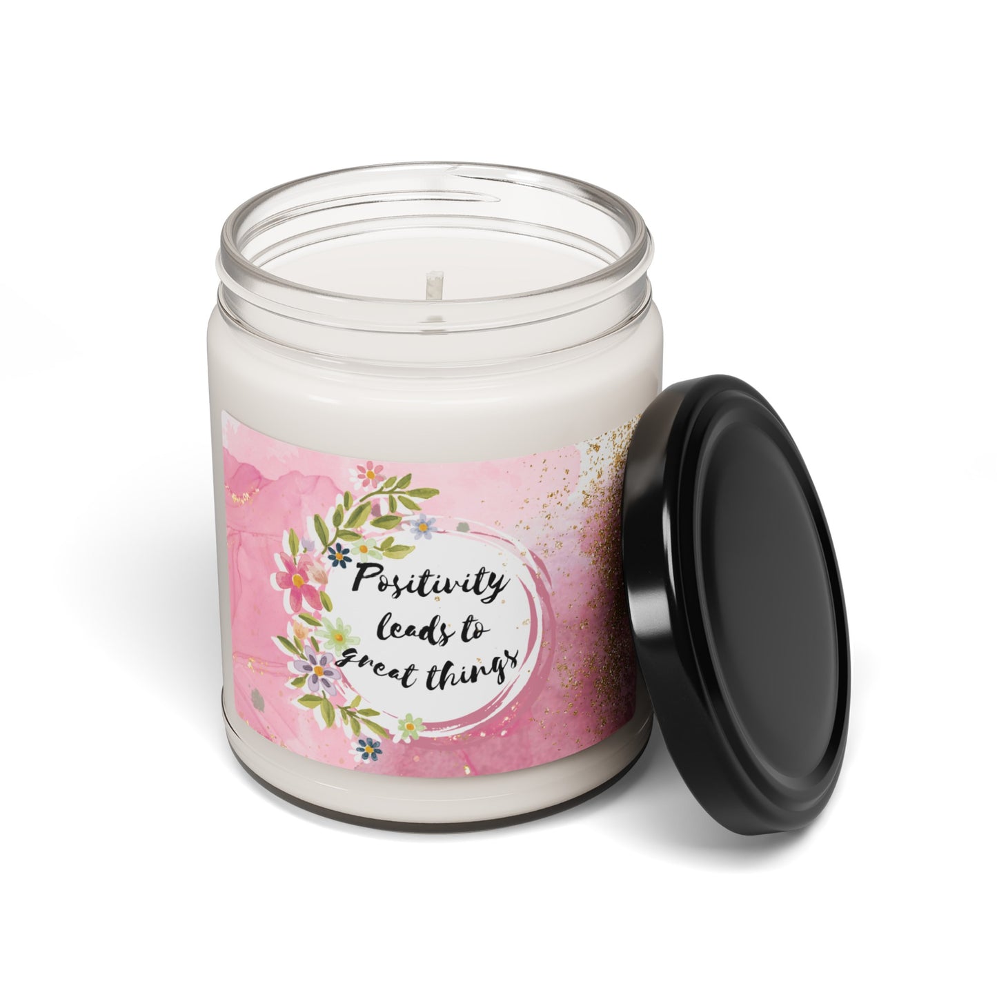 Positivity Leads to Great Things - Scented Soy Candle (9 oz)