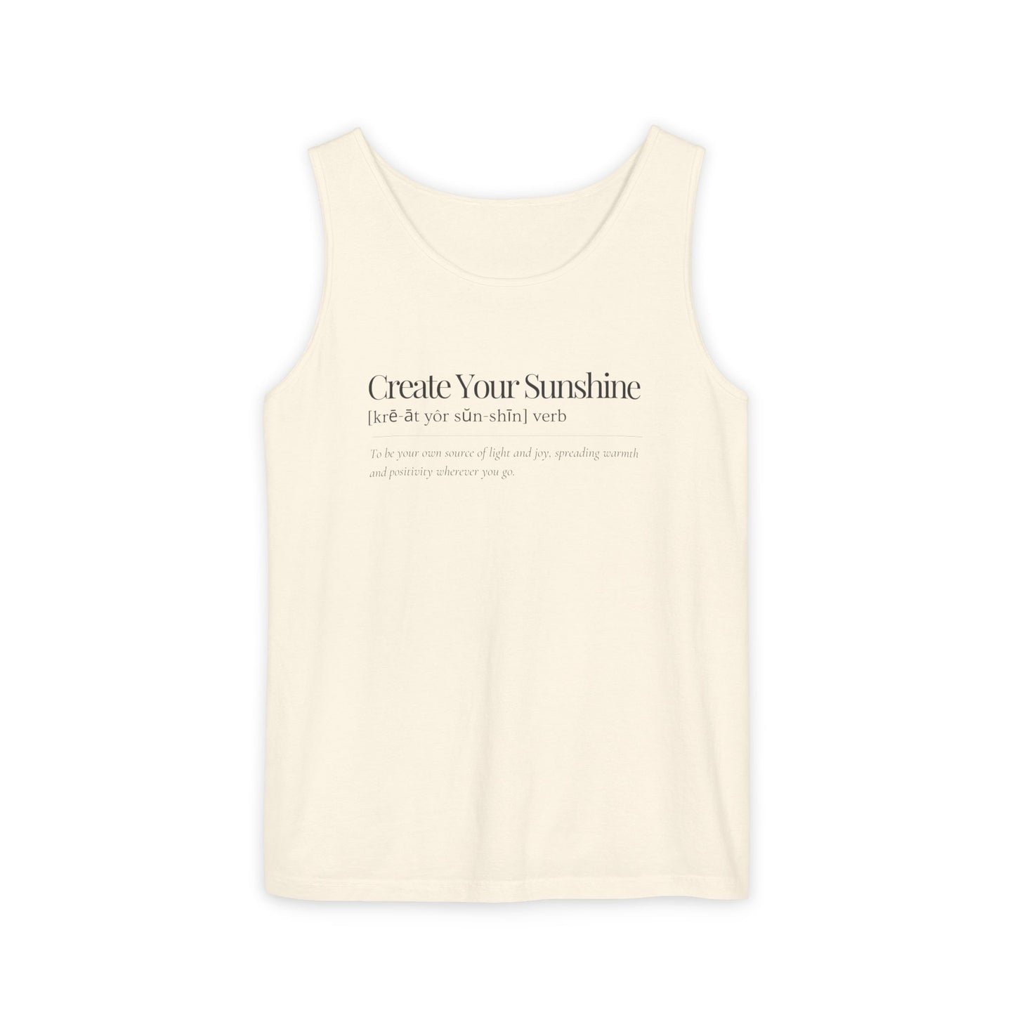 Create Your Sunshine Tank